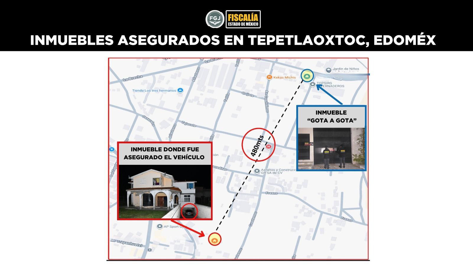 El vehículo Mercedes Benz fue localizado en Tepetlaoxtoc / Foto Especial