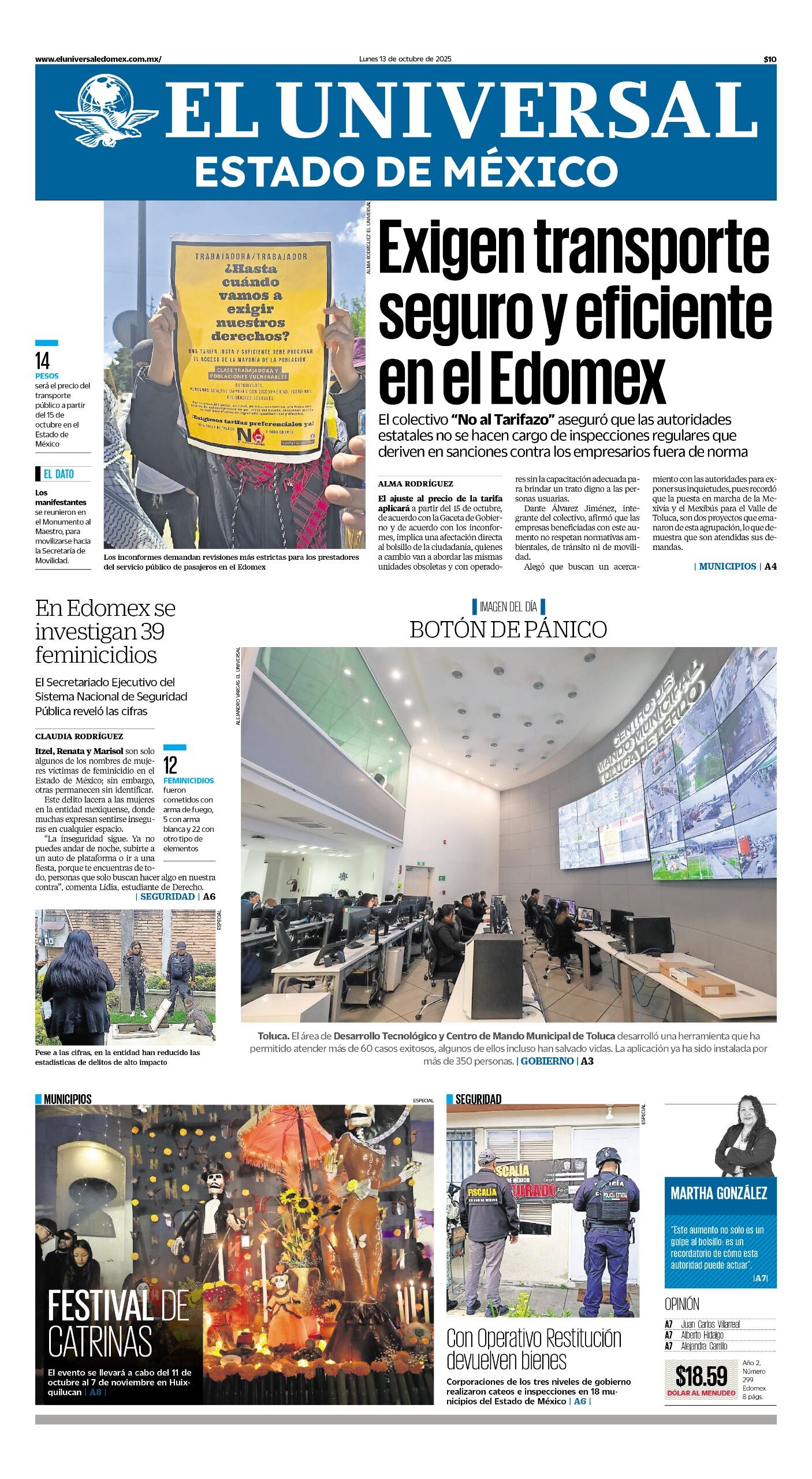 Portada 13 de octubre 2025