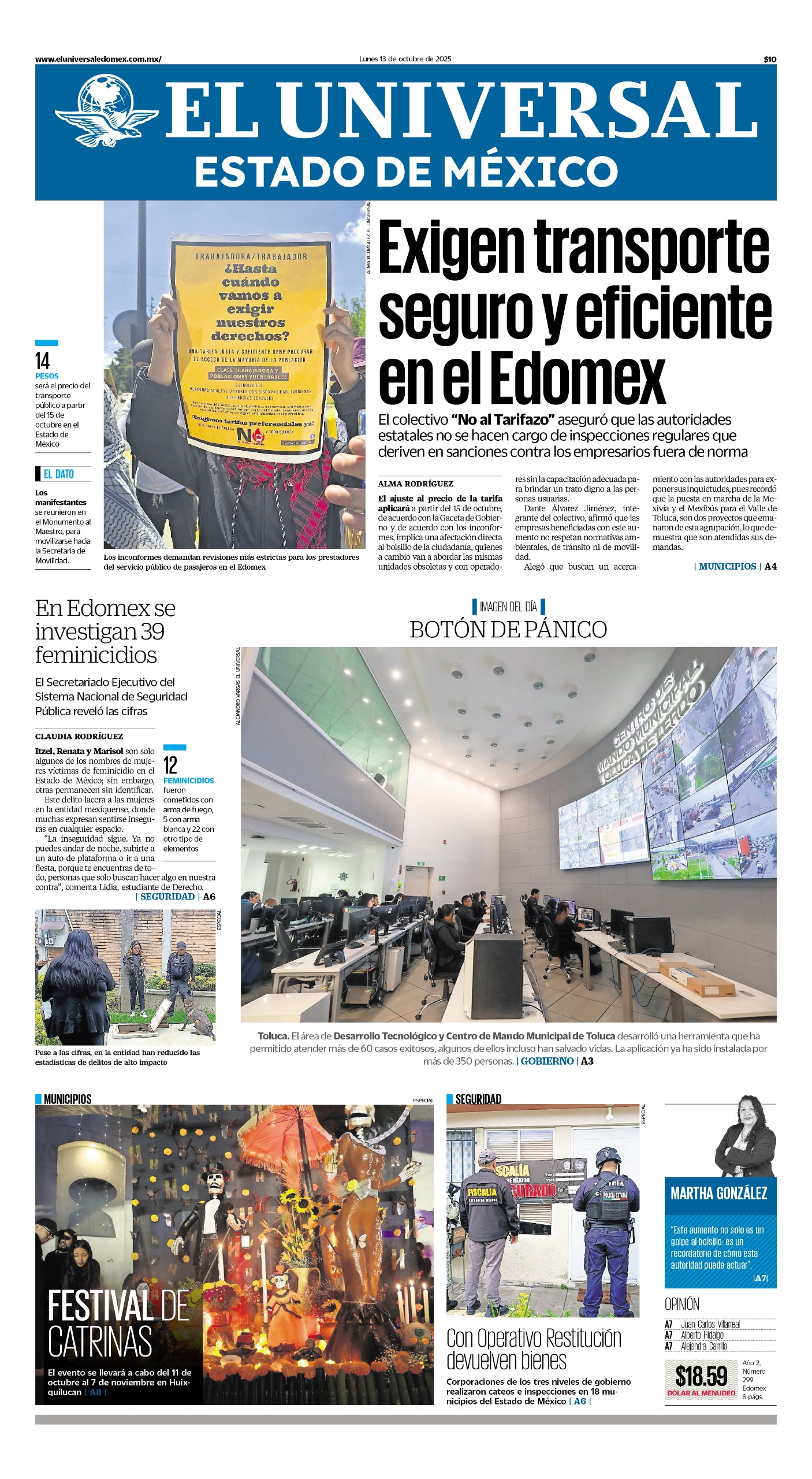 Portada 13 de octubre 2025