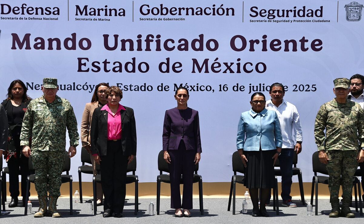 Claudia Sheinbaum y Delfina Gómez presentan el Mando Único Oriente para blindar la seguridad en el Edomex
