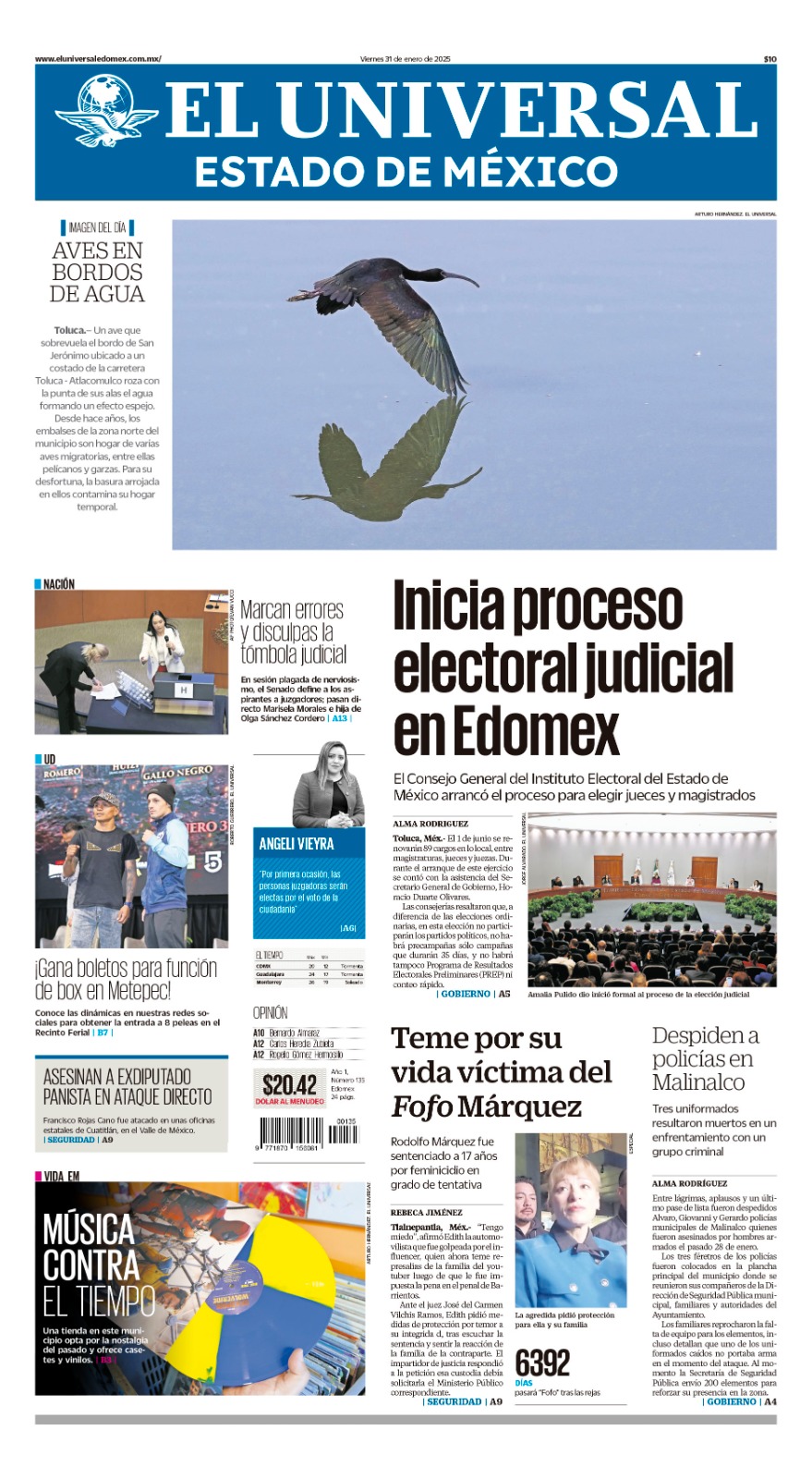 Portada Edomex 31 de enero 2025