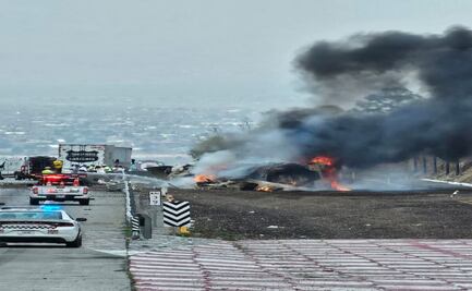 Accidente grave en la México-Puebla: Pipa de gasolina explota en Ixtapaluca