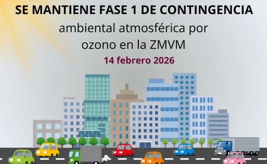 Contingencia Ambiental Fase 1: ¿Qué autos no circulan este sábado 14 de febrero en el Valle de México?