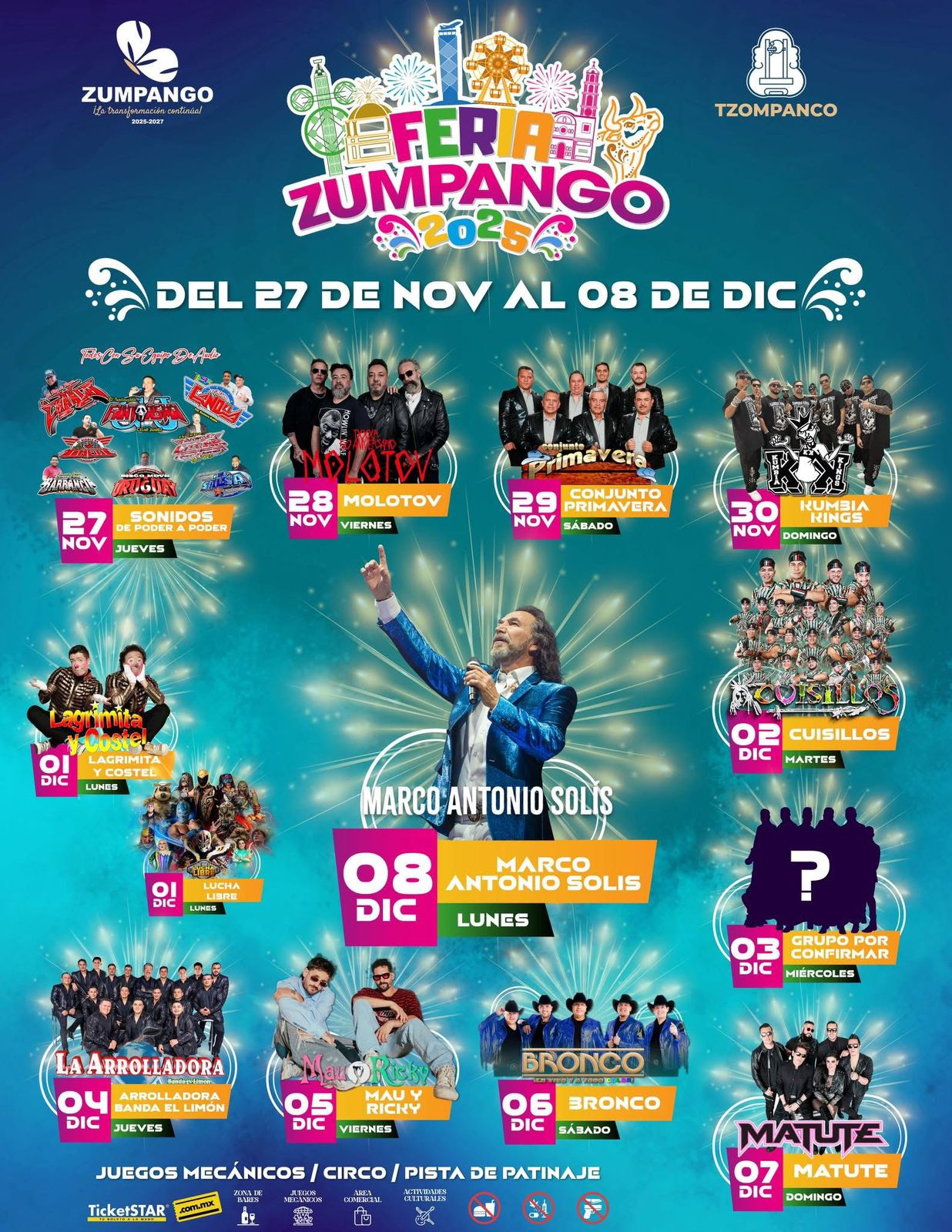 Cartelera de la Feria de Zumpango / Foto Especial