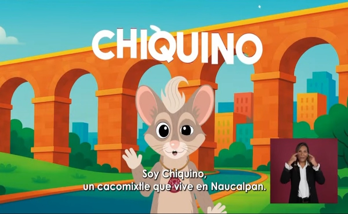 Chiquino, el cacomixtle protagonista de la serie / Foto Especial