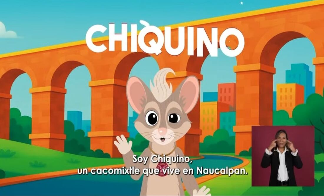 Chiquino, el cacomixtle protagonista de la serie / Foto Especial