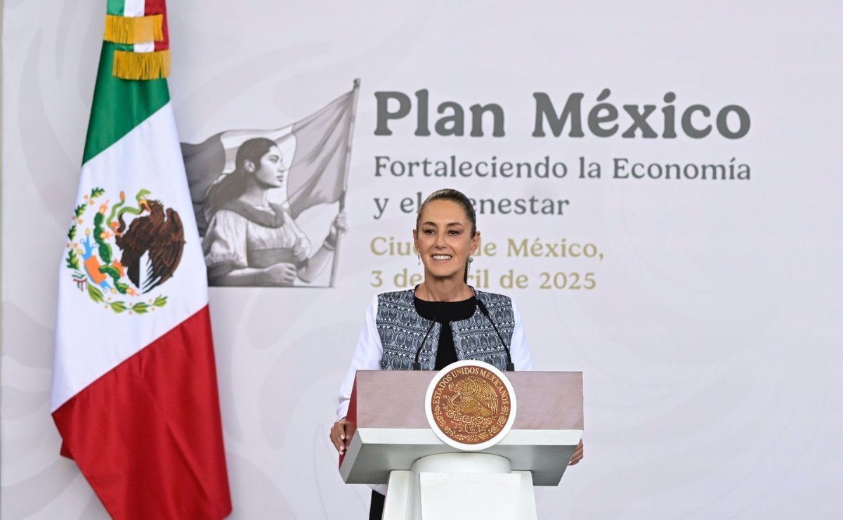 Claudia Sheinbaum y Delfina Gómez unen fuerzas en la presentación del "Plan México" Foto: Especial