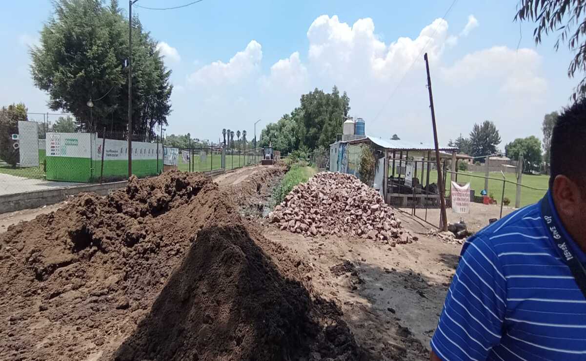 La presidenta municipal de Cuautitlán denunció que la empresa responsable de la obra no cuenta con ningún permiso municipal. Foto: Especial