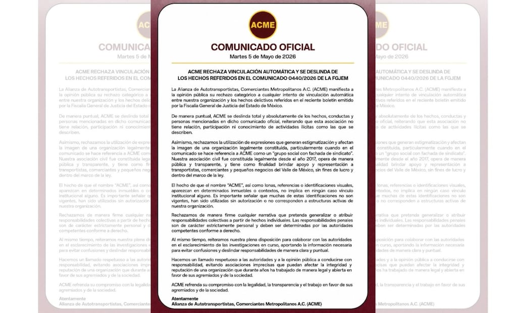 Integrantes de ACME sostienen que la asociación civil está legalmente constituida desde 2017. Foto Especial
