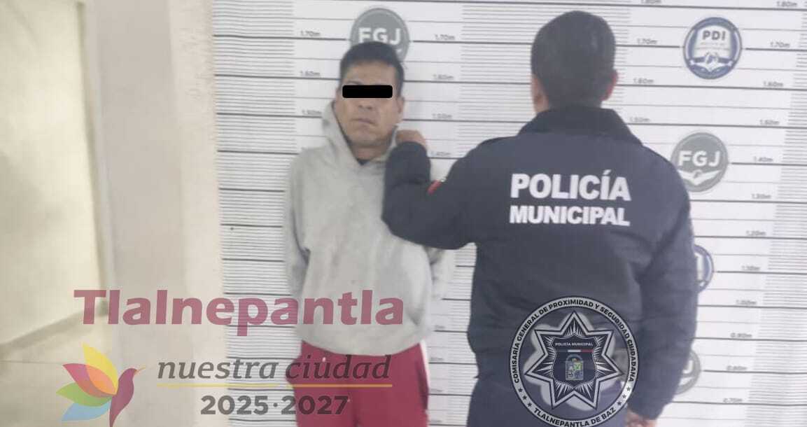 Detienen a dos en Tlalnepantla con drogas y réplica de arma tras reporte vecinal