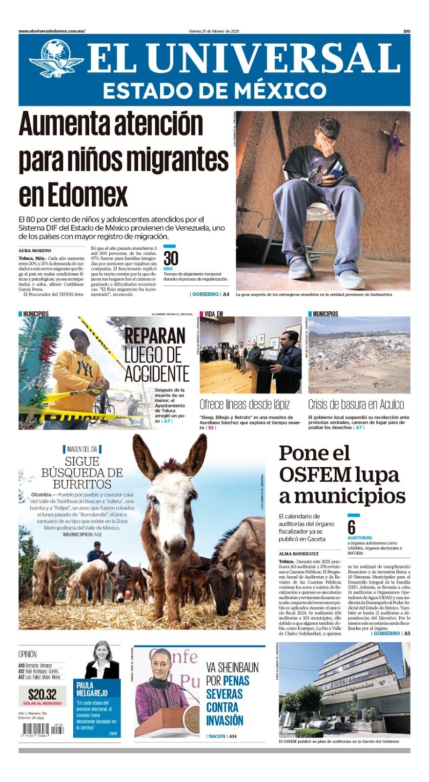 Portada 21 de febrero 2025