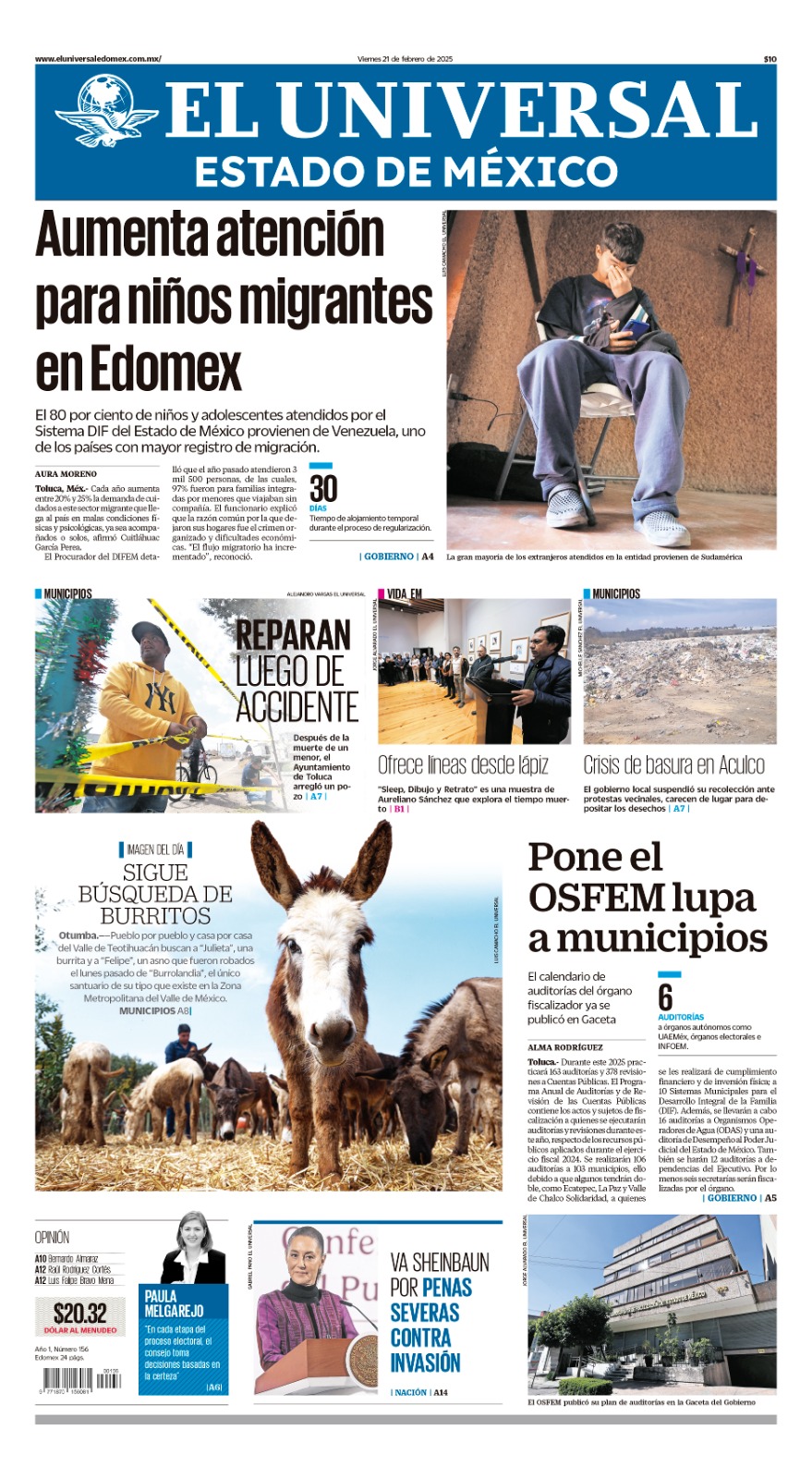 Portada 21 de febrero 2025