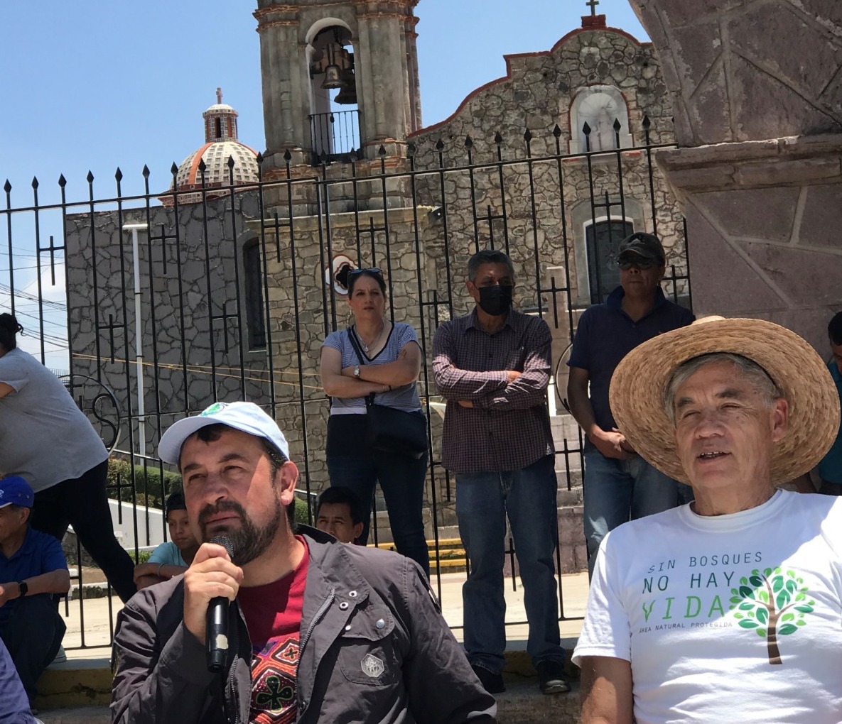 A raíz de la lucha por la defensa del bosque, el abogado activista Fernando Mayen fue asesinado en 2008. Foto Rebeca Jiménez
