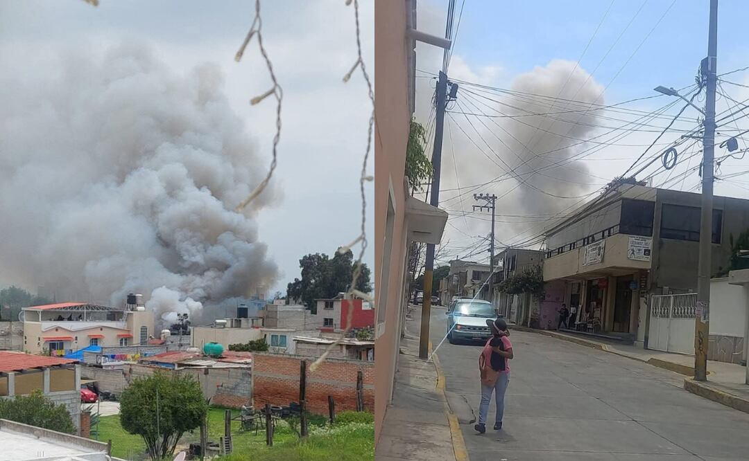 La explosión por un presunto polvorín clandestino en Tultepec movilizó a las autoridades y alarmó a los vecinos. Foto: Especial