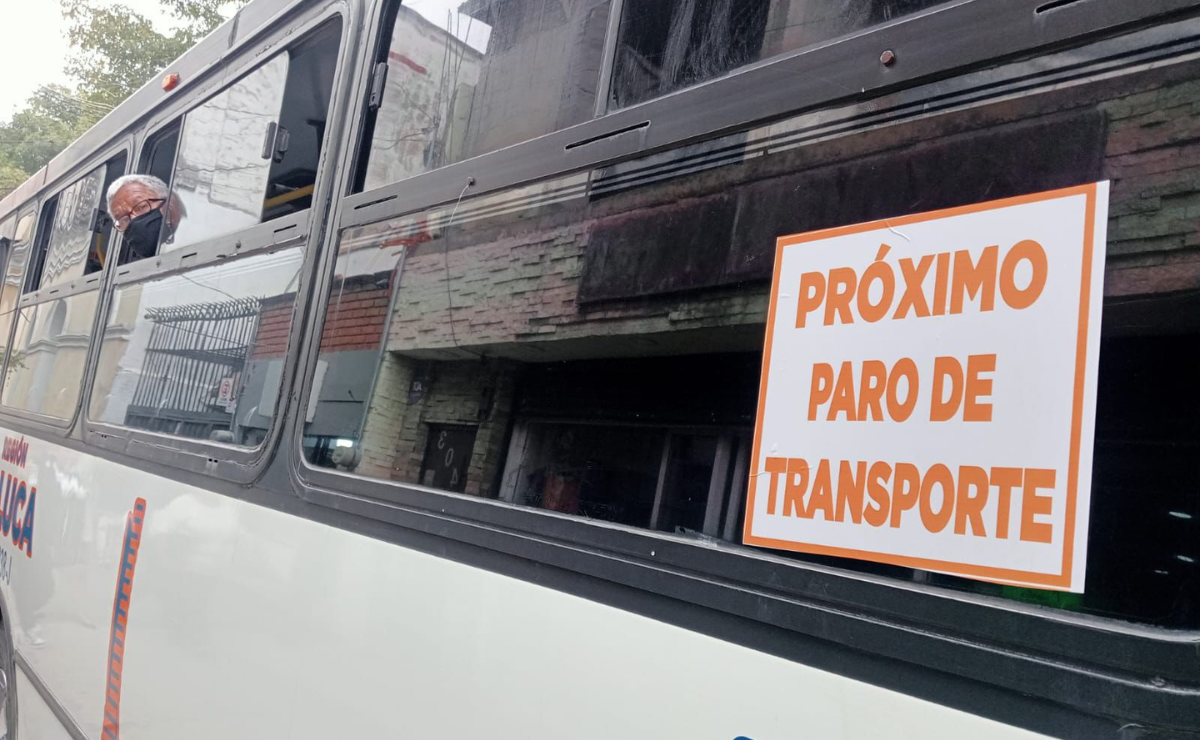 Transportistas del Valle de Toluca anuncian paro en demanda de aumento tarifario. Foto: Alejandro Vargas