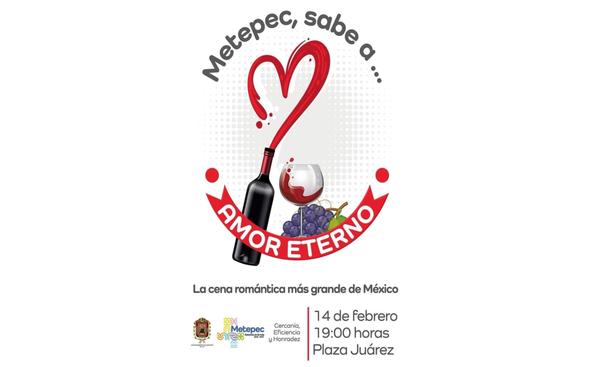 La cena es completamente gratuita y será a partir de las 19:00 horas en el centro de Metepec. Foto: Especial