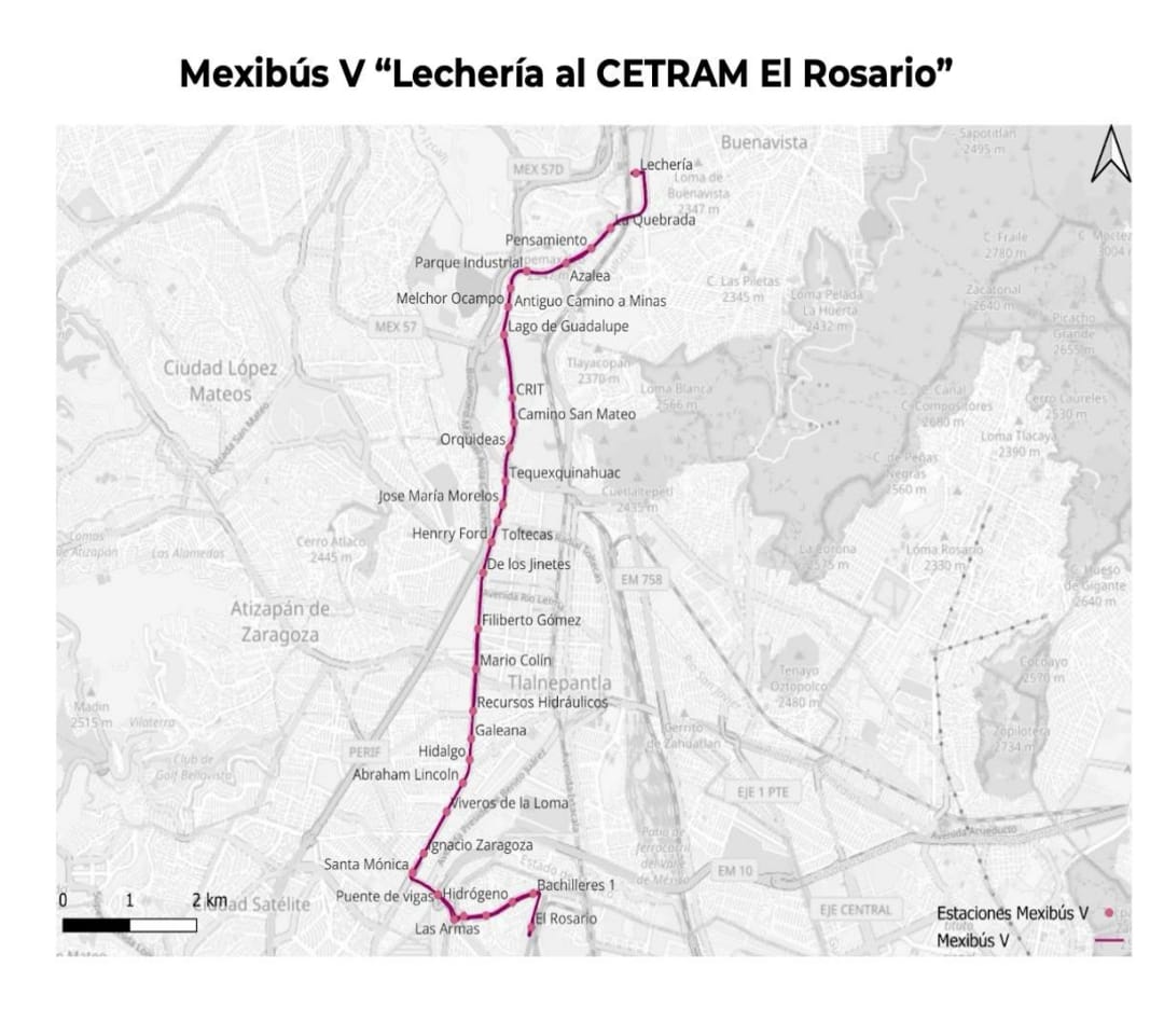 Serán 29 estaciones con las que contará la Línea 5 del Mexibús / Foto Especial