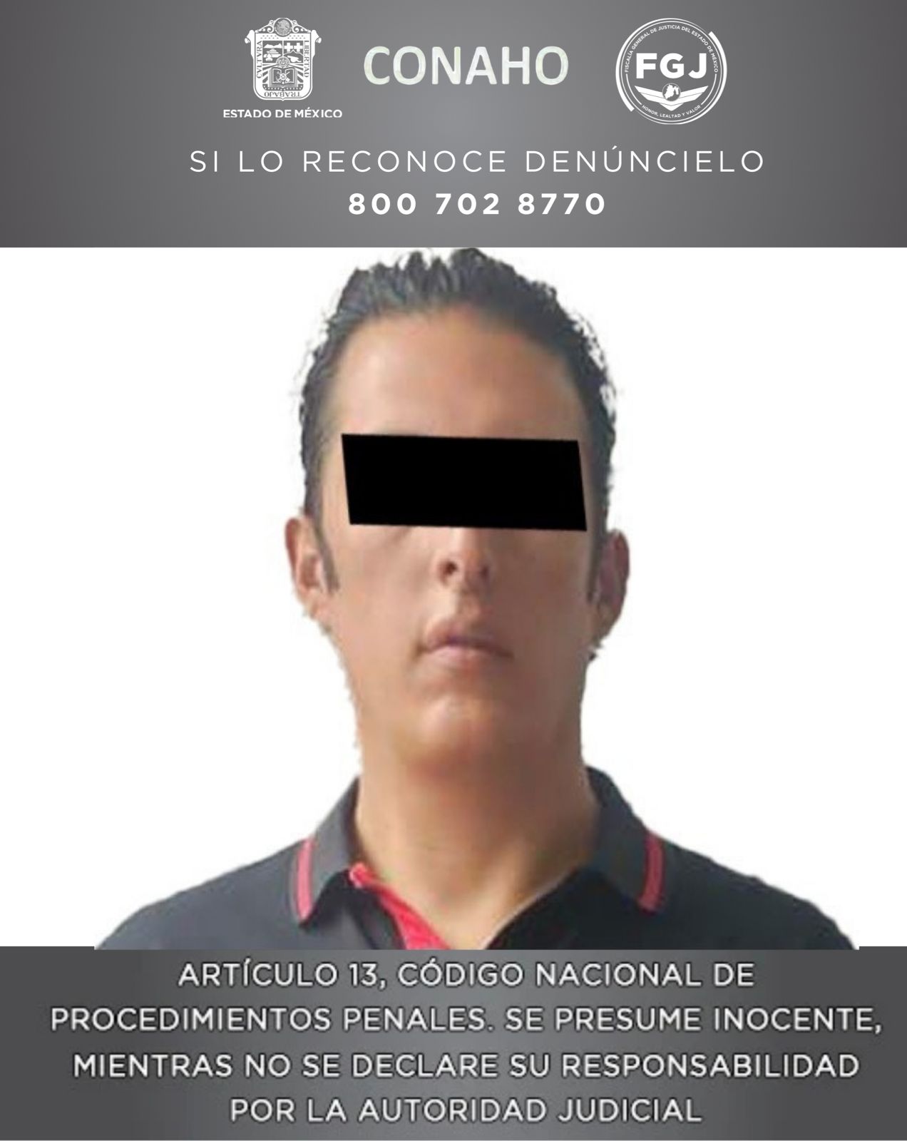 "Fer Italia" fue detenido en Huixquilucan. Foto Especial