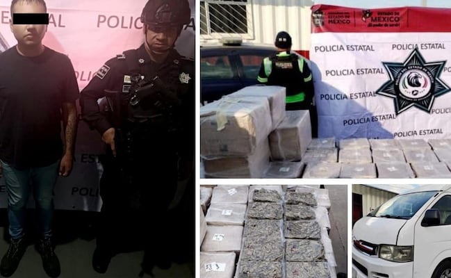 ¡Cargamento millonario! Cae sujeto con más de 260 kilos de marihuana y cientos de vapeadores en el CEM