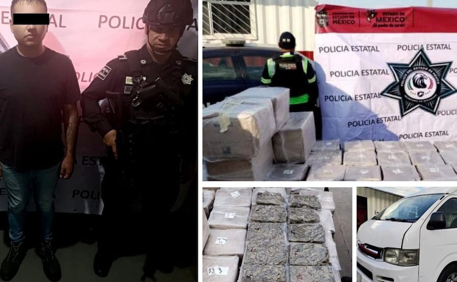 ¡Cargamento millonario! Cae sujeto con más de 260 kilos de marihuana y cientos de vapeadores en el CEM