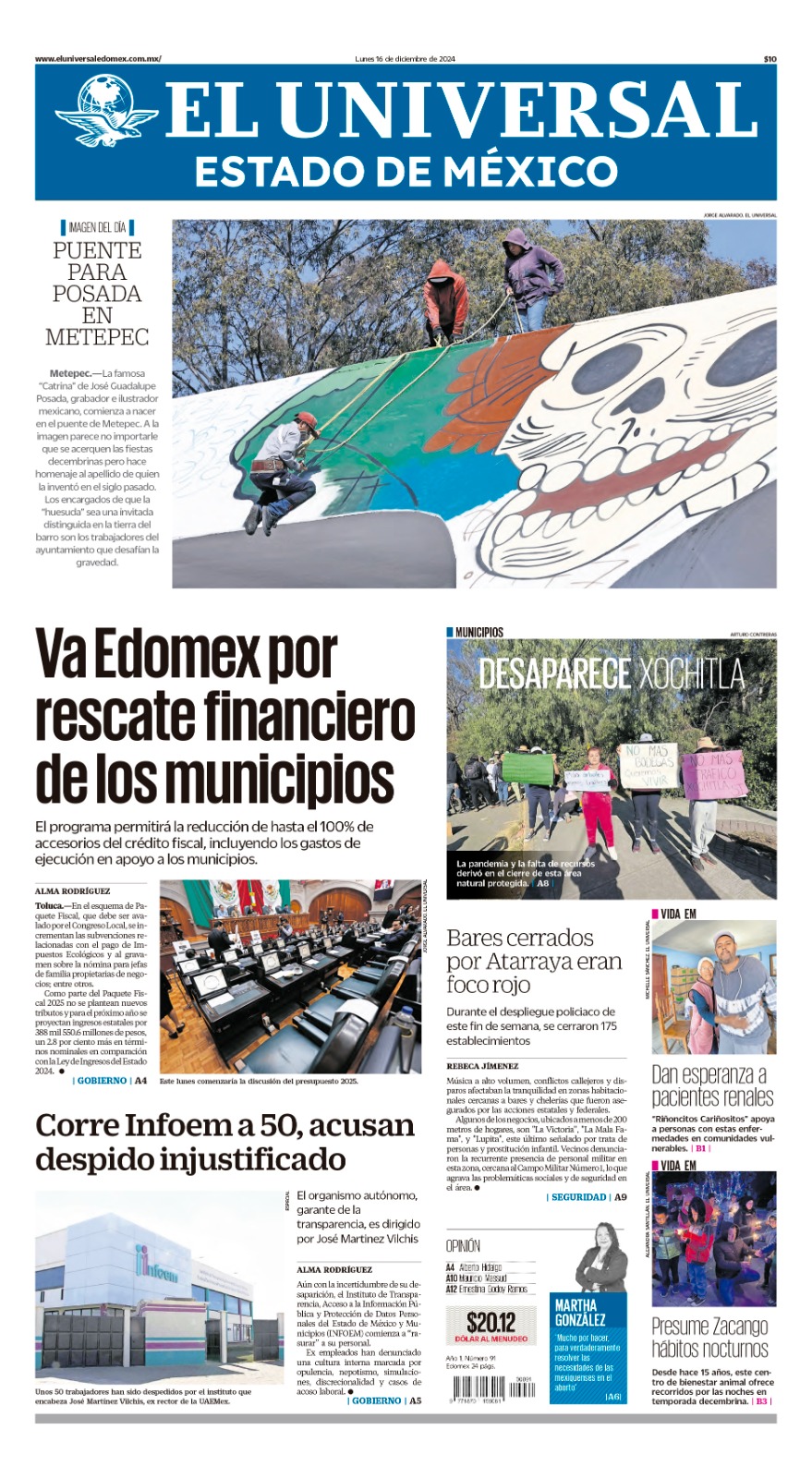 Portada Edomex 16 de diciembre 2024