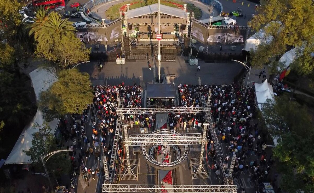 El icónico concierto se realizará este martes 31 de diciembre en punto de las 22:00 horas. Foto: @webcamsdemexico