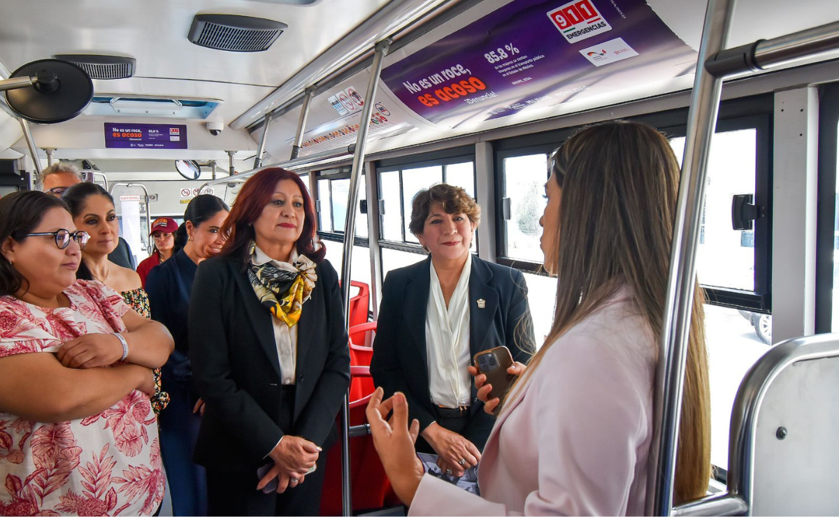 Delfina Gómez presenta 'Nos Movemos Seguras': un paso firme para que las mujeres del Estado de México recuperen su tranquilidad en cada trayecto. Foto: Especial