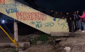 Vecinos de Teoloyucan exigen puente permanente ante obras del Tren México-Querétaro