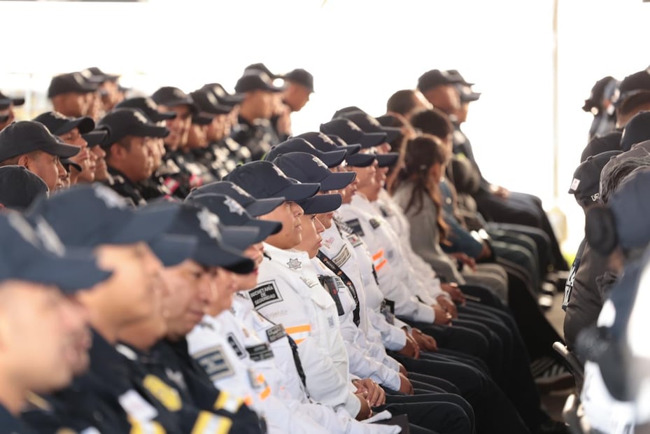 Gracias a la labor de elementos como los 9 galardonados, el Estado de México logró disminuir el promedio de homicidio doloso de 6.6 a 3.2 sucesos al día en la última década. Foto: Alejandro Vargas / El Universal Edomex