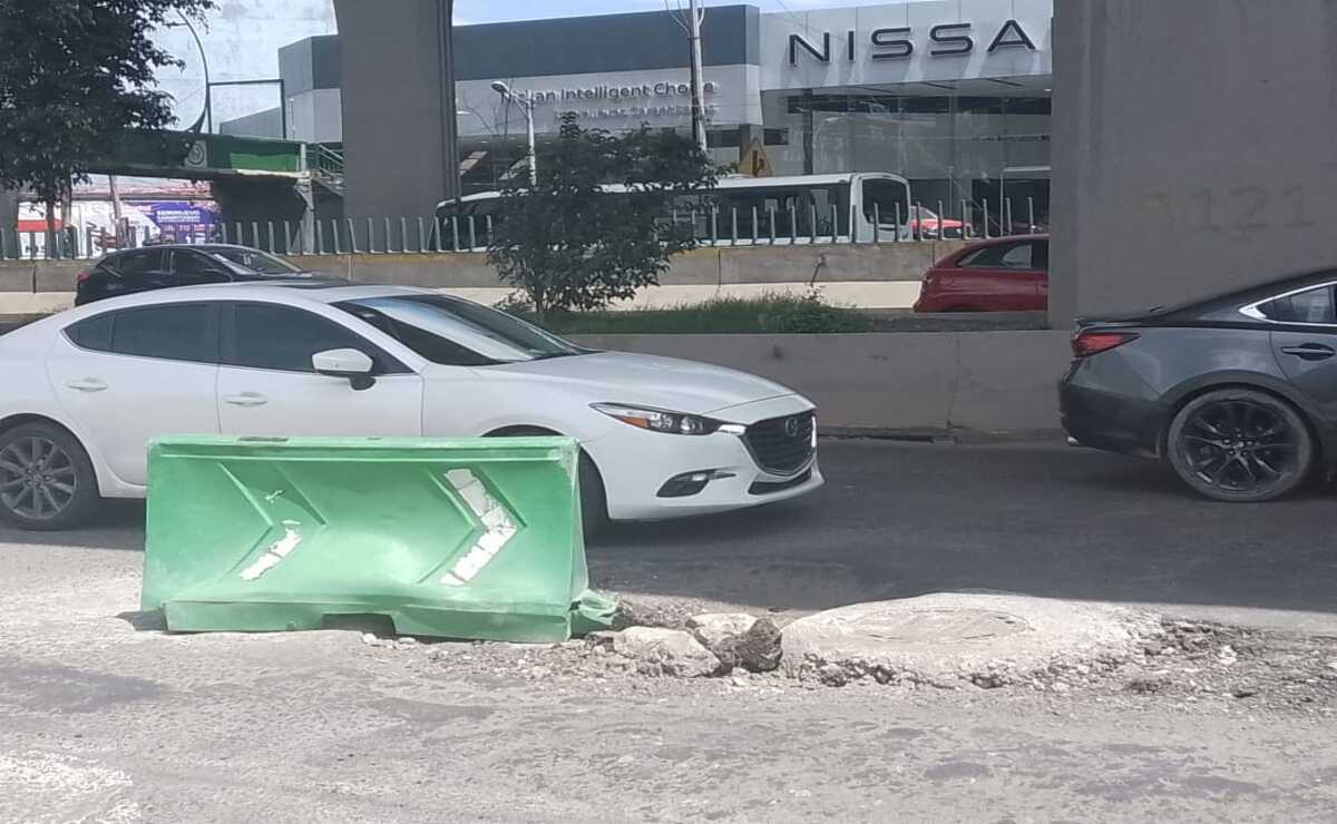 Baches "truena llantas" en Naucalpan