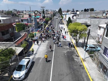 El cambio llega a Rinconada de Aragón en Ecatepec,Azucena Cisneros entrega repavimentación de calles