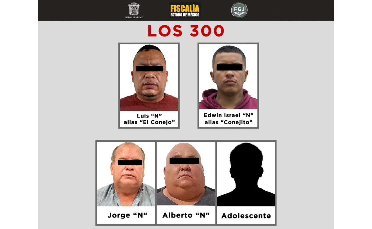 "Conejito", presunto sucesor de "El Conejo", líder de "Los 300", enfrenta a la justicia por extorsión. La FGJEM desarticula redes criminales en el Estado de México. Foto: Especial