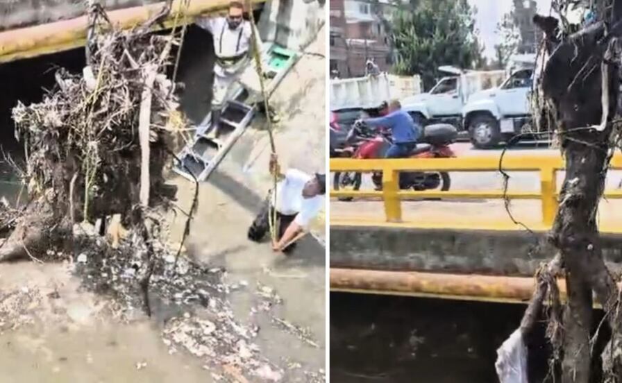 Retiran tapón de basura en Río Hondo; reportan 70 por ciento de avance en los trabajos 