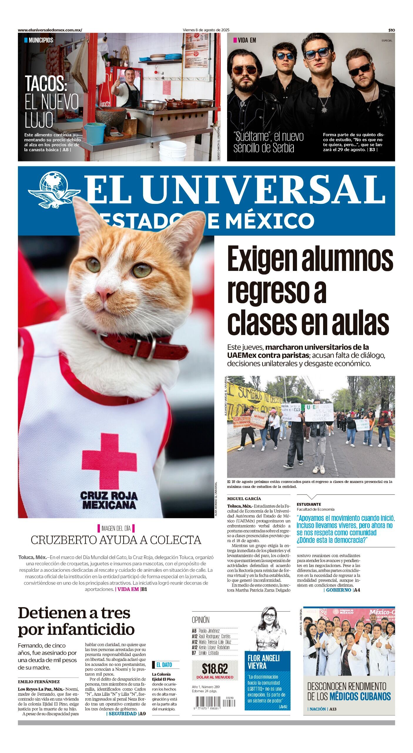 Portada Edomex 8 de agosto 2025