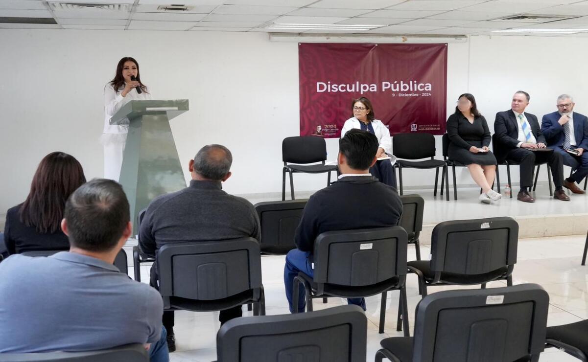 La doctora María Elena Monroy Serrano, directora del Nosocomio, fue la encargada de realizar la disculpa pública. Foto: Especial