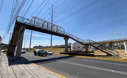 ¡Puentes de terror en Toluca! Vecinos prefieren jugarse la vida en la avenida que usarlos