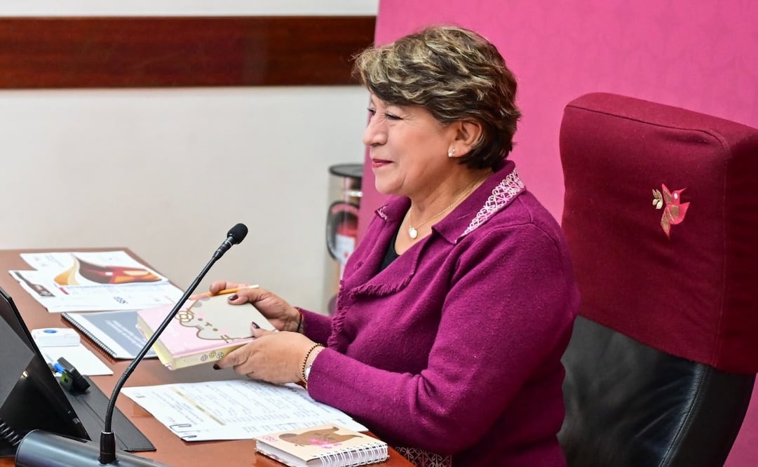 La gobernadora Delfina Gómez Álvarez encabezó la Mesa de Paz en el Estado de México. Foto especial