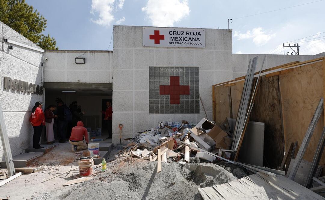 La Cruz Roja en Toluca realiza trabajos de remodelación / Foto Arturo Hernández
