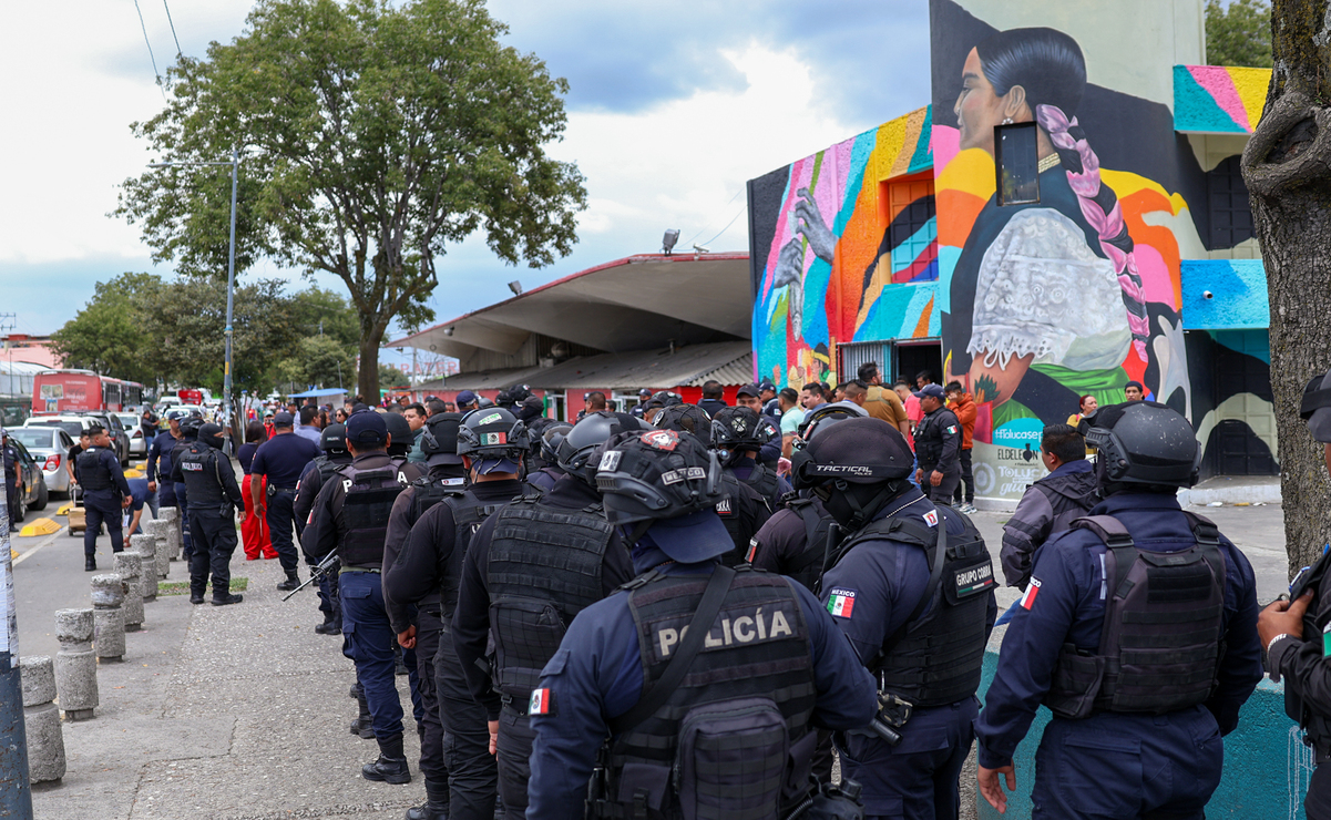 Liberan espacios públicos en Toluca, retiran a ambulantes de vialidades del centro y Mercado Juárez