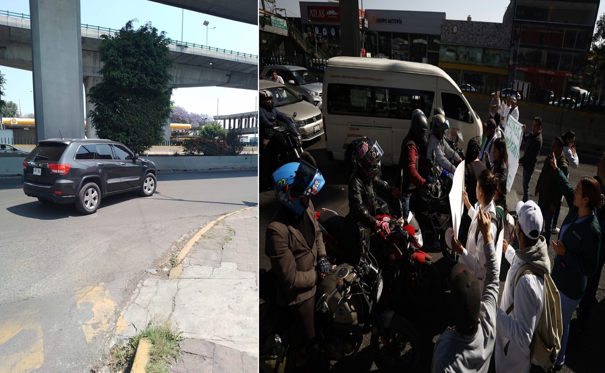 Fue hasta las 13:00 horas que médicos, enfermeras, laboratoristas, camilleros y empleados de IMSS Bienestar, terminaron la protesta. Foto: Rebeca Jiménez / Diego Simón
