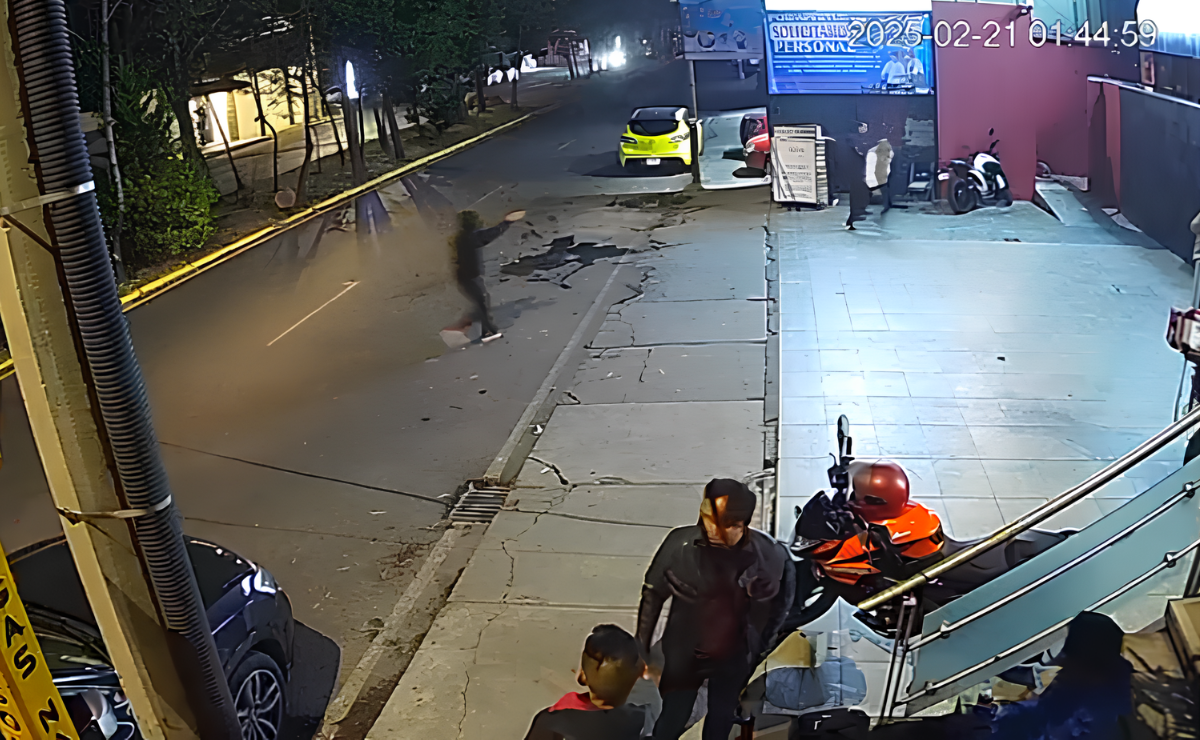 La balacera se registró el pasado el 21 de febrero en las afueras del bar The Kingz Club en boulevard Santa Cruz Foto: Especial