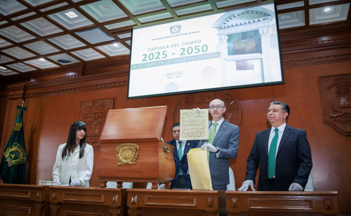 La comunidad universitaria decidió crear una cápsula que preservara una imagen simbólica y respetuosa de la Máxima Casa de Estudios del Estado de México / Foto: Especial