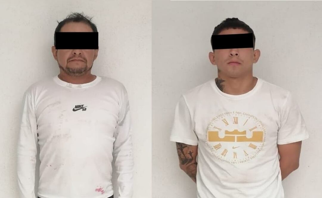 Jonathan Jesús “N” y Arturo “N” fueron presentados ante el Ministerio Público por el delito de robo con violencia. Foto: Especial