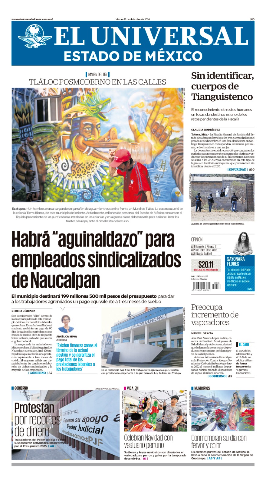 Portada Edomex 13 de diciembre