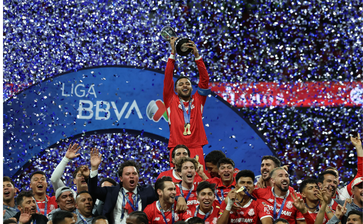 El Toluca es CAMPEÓN del Clausura 2025, venciendo 2-0 al América en el Nemesio Diez Foto: Arturo Hernández