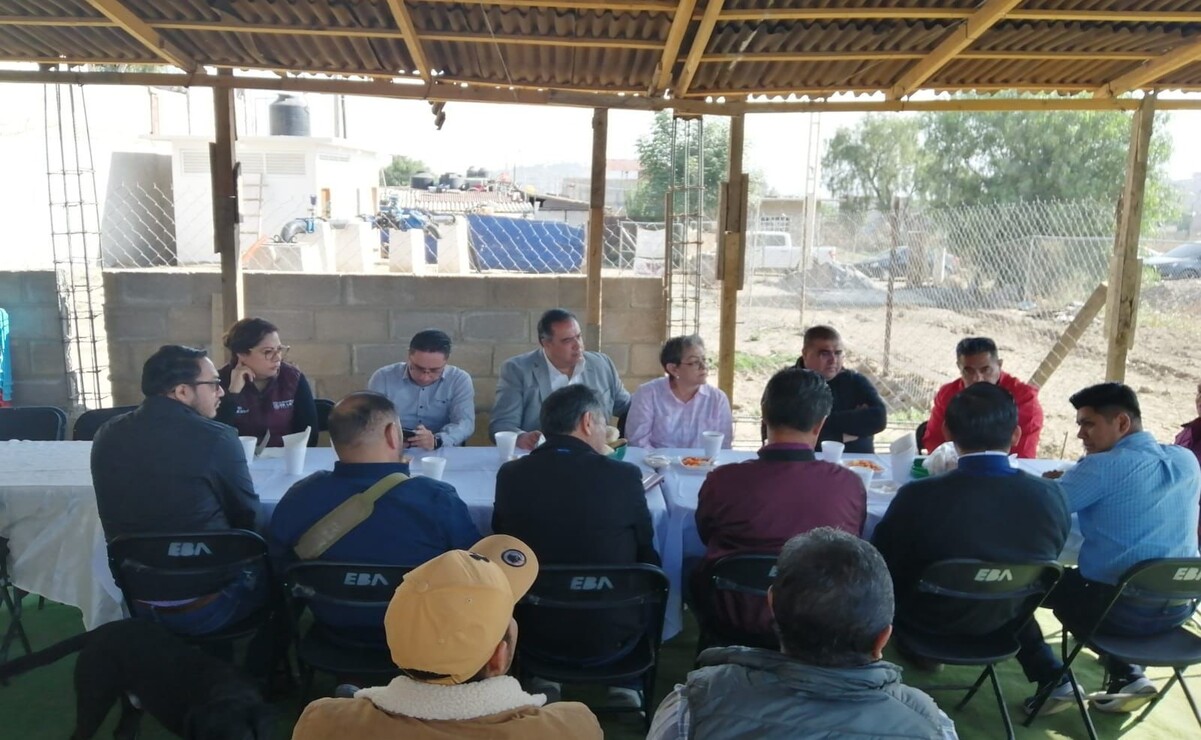 Este lunes se reunieron los representantes de la diócesis de Texcoco con las autoridades civiles. Foto: Especial