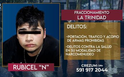 Arrestan a sujeto en Zumpango por narcomenudeo y posesión de armas prohibidas