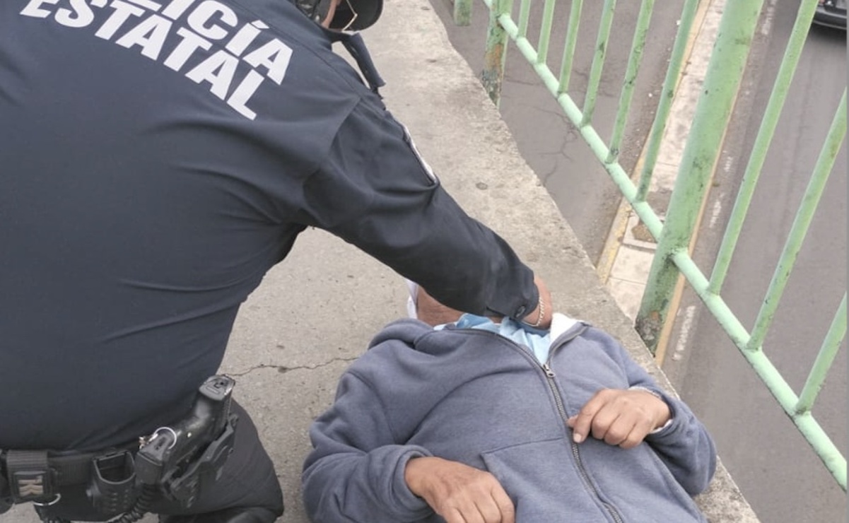 Policía del Edomex brinda ayuda oportuna a hombre de 70 años en Toluca
