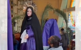 ¿Milagro en San Mateo Atenco? Reportan que la Virgen de los Dolores "llora" en plena Semana Santa