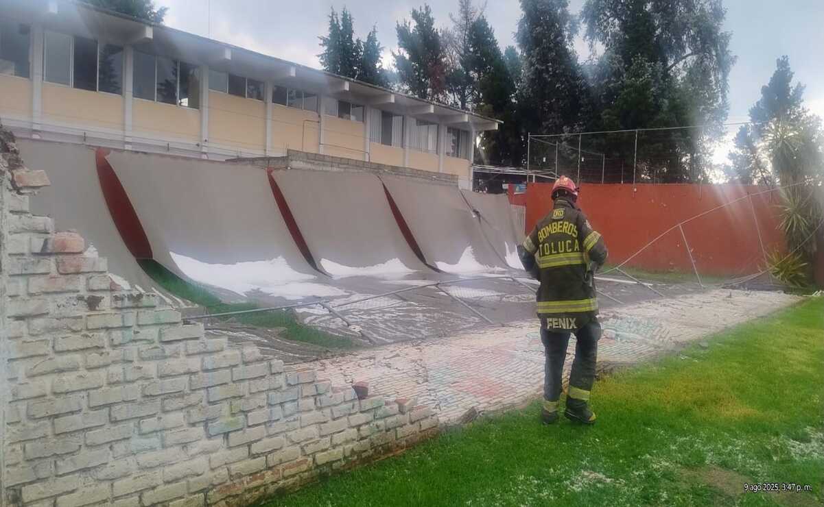 Operativo en Toluca: Protección Civil responde a estragos de la lluvia con rapidez